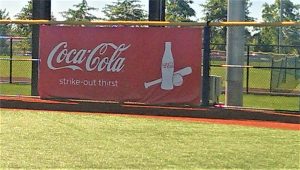 outdoor large format banner at sports field
